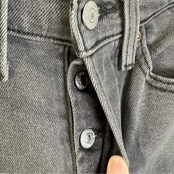 Levis Wedgie straight high rise grey jeans 24 - Picture 10 of 15